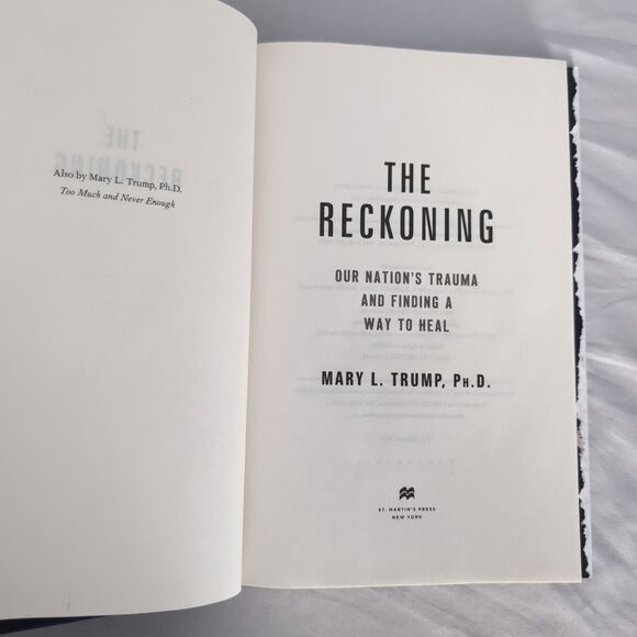 Lot of 2 Mary L. Trump Ph.D. Books; Too Much and Never Enough; The Reckoning - Picture 5 of 15